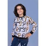 Toontoy Erkek Çocuk Komple Baskılı Sweatshirt Gri Melanj 5 YAŞ