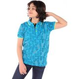 Toontoy Erkek Çocuk Komple Baskılı Tişört - 10 - 11 Yaş - Saks