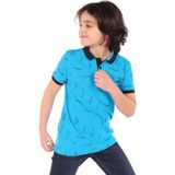 Toontoy Erkek Çocuk Komple Baskılı Tişört - 13 - 14 Yaş - Saks