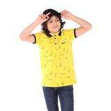 Toontoy Erkek Çocuk Komple Baskılı Tişört - 8 - 9 Yaş - Sarı