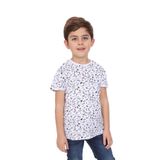Toontoy Erkek Çocuk Komple Baskılı Tişört Beyaz 5 YAŞ