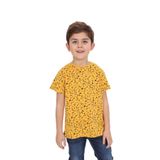 Toontoy Erkek Çocuk Komple Baskılı Tişört Hardal 8 YAŞ