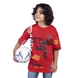 Toontoy Erkek Çocuk Komple Baskılı Tişört Kırmızı 10 YAŞ