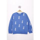 Toontoy Erkek Çocuk Köpek Baskılı Sweatshirt