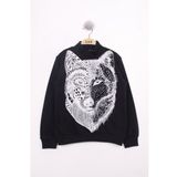 Toontoy Erkek Çocuk Kurt Baskılı Sweatshirt