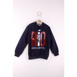 Toontoy Erkek Çocuk La Casa Baskılı Sweatshirt - 10 Yaş - Lacivert