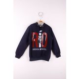 Toontoy Erkek Çocuk La Casa Baskılı Sweatshirt - 6 Yaş - Lacivert