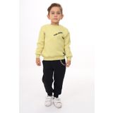 Toontoy Erkek Çocuk Nakışlı Eşofman Takım Açık Yeşil 2 YAŞ