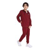 Toontoy Erkek Çocuk Nakışlı Eşofman Takım Bordo 10-11 YAŞ