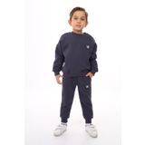 Toontoy Erkek Çocuk Nakışlı Eşofman Takım Füme 2 YAŞ