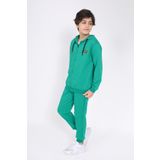 Toontoy Erkek Çocuk Nakışlı Eşofman Takım Koyu Yeşil 12-13 YAŞ