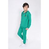 Toontoy Erkek Çocuk Nakışlı Eşofman Takım Koyu Yeşil 6-7 YAŞ