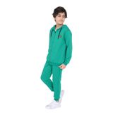 Toontoy Erkek Çocuk Nakışlı Eşofman Takım Koyu Yeşil 8-9 YAŞ