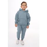Toontoy Erkek Çocuk Nakışlı Eşofman Takım Mavi 3 YAŞ