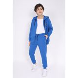 Toontoy Erkek Çocuk Nakışlı Eşofman Takım Saks 10-11 YAŞ