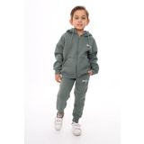 Toontoy Erkek Çocuk Nakışlı Eşofman Takım Yeşil 6 YAŞ