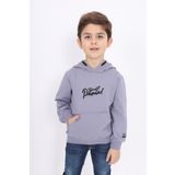 Toontoy Erkek Çocuk Nakışlı Sweatshirt Koyu Gri 3 YAŞ