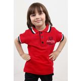 Toontoy Erkek Çocuk Nakışlı Tişört - 5 Yaş - Kırmızı