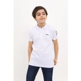 Toontoy Erkek Çocuk Nakışlı Tişört Beyaz 12-13 YAŞ