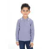 Toontoy Erkek Çocuk Nakışlı Tişört Koyu Gri 5 YAŞ