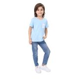 Toontoy Erkek Çocuk Nakışlı Tişört Mavi 4 YAŞ