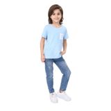 Toontoy Erkek Çocuk Nakışlı Tişört Mavi 6 YAŞ