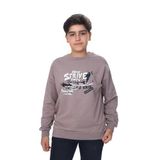 Toontoy Erkek Çocuk New Strıve Baskılı Sweatshirt Acı Kahve