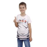 Toontoy Erkek Çocuk Off Gofre Baskılı Tişört Ekru 8 YAŞ
