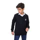 Toontoy Erkek Çocuk Okul Baskılı Sweatshirt Siyah 13-14 YAŞ
