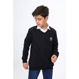 Toontoy Erkek Çocuk Okul Baskılı Sweatshirt Siyah 8-9 YAŞ