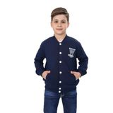 Toontoy Erkek Çocuk Okul Nakışlı Hırka Lacivert 8-9 YAŞ