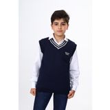 Toontoy Erkek Çocuk Okul Nakışlı Süveter Lacivert 10-11 YAŞ