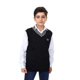Toontoy Erkek Çocuk Okul Nakışlı Süveter Siyah 6-7 YAŞ