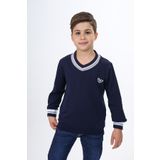 Toontoy Erkek Çocuk Okul Nakışlı Sweatshirt Lacivert 12-13 YAŞ