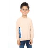 Toontoy Erkek Çocuk Ön ve Arka Baskılı Sweatshirt Bej 6 YAŞ