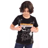 Toontoy Erkek Çocuk Önü Süs Cepli Yazı Baskılı Tişört