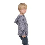 TOONTOY Erkek Çocuk Oyun Baskılı Sweatshirt, 6 Yaş, 24789, Koyu Gri, erkek-çocuk