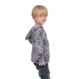 Toontoy Erkek Çocuk Oyun Baskılı Sweatshirt Koyu Gri