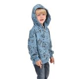 Toontoy Erkek Çocuk Oyun Baskılı Sweatshirt Mavi