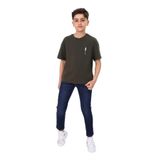 Toontoy Erkek Çocuk Palmiye Ağaç Baskılı Tişört Haki 10-11 YAŞ