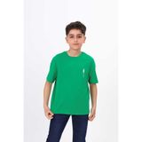 Toontoy Erkek Çocuk Palmiye Ağaç Baskılı Tişört Koyu Yeşil 6-7 YAŞ