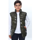 Toontoy Erkek Çocuk Parlak Görünümlü Göğsü Armalı Yelek