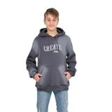 TOONTOY Erkek Çocuk Pistole Baskılı Sweatshirt, 13-14 Yaş, 24858, Füme, erkek-çocuk