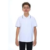 Toontoy Erkek Çocuk Polo Yaka Kolu Baskılı Tişört Beyaz 12-13 YAŞ