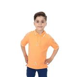 Toontoy Erkek Çocuk Polo Yaka Palmiye Baskılı Tişört Oranj 6 YAŞ