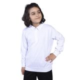 Toontoy Erkek Çocuk Polo Yaka Sweatshirt Beyaz 8-9 YAŞ