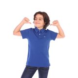 Toontoy Erkek Çocuk Polo Yaka Tişört İndigo 10 YAŞ