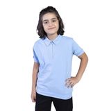Toontoy Erkek Çocuk Polo Yaka Tişört Mavi 8-9 YAŞ