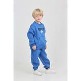 Toontoy Erkek Çocuk Posıtıve Baskılı Eşofman Takım - Saks - 6 Yaş