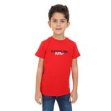 Toontoy Erkek Çocuk Positive Baskılı Tişört Kırmızı 4 YAŞ